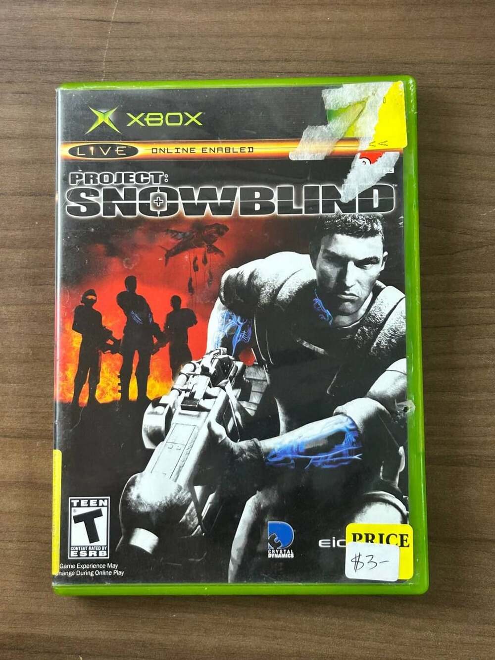 Project Snowblind Microsoft Original Xbox 2005 NTSC Game Disc Case & Manual